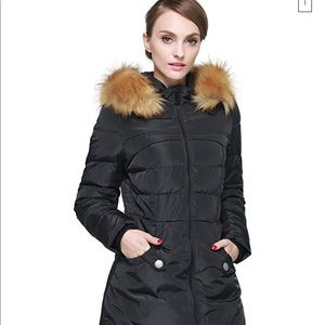 Orolay Women’s Down Hooded Coat Size Medium